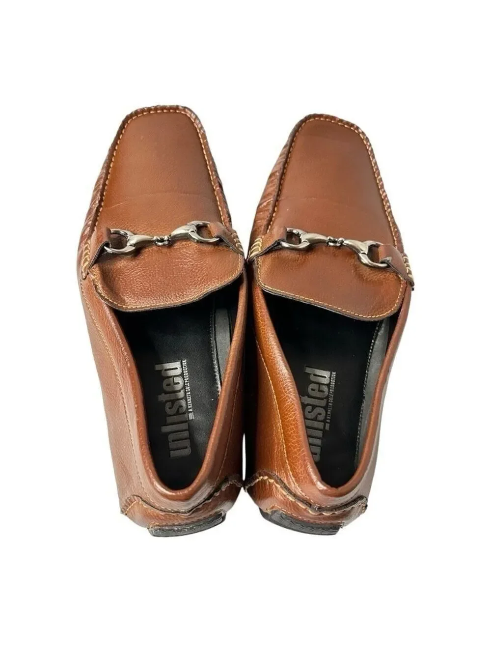 Unlisted by Kenneth Cole Men’s Brown Slip On Driver Shoes Size 10.5 M